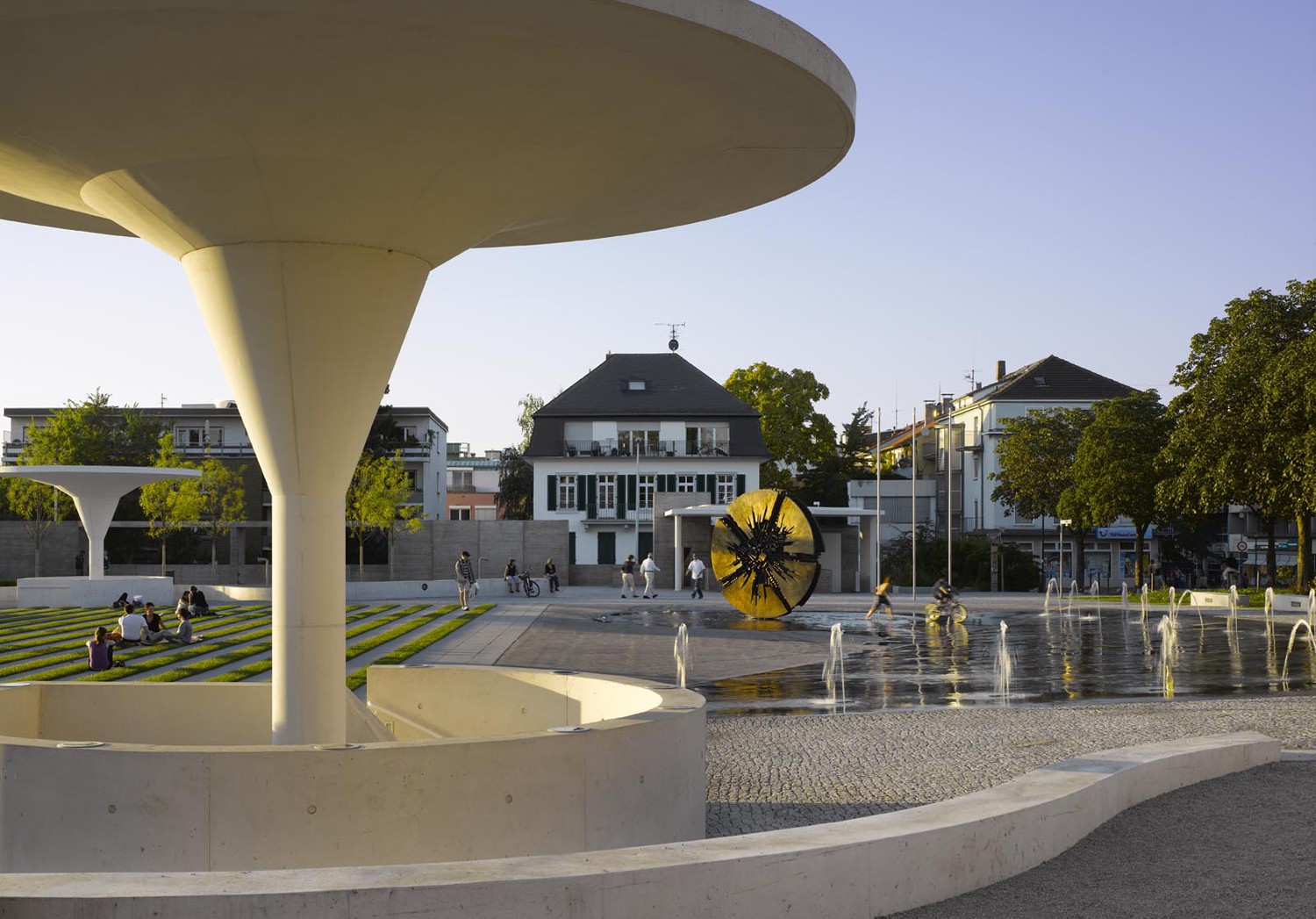 Georg-Büchner-Plaza by the Hessian State Theatre in Darmstadt